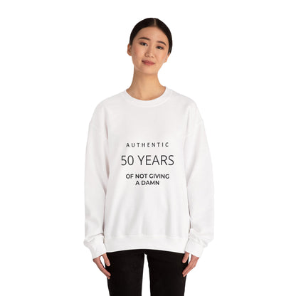 50 Years of Not Giving a Damn Crewneck Sweatshirt